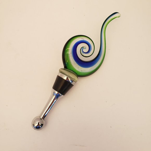 Art Glass Wine Bottle Stopper - Picture 5 of 5